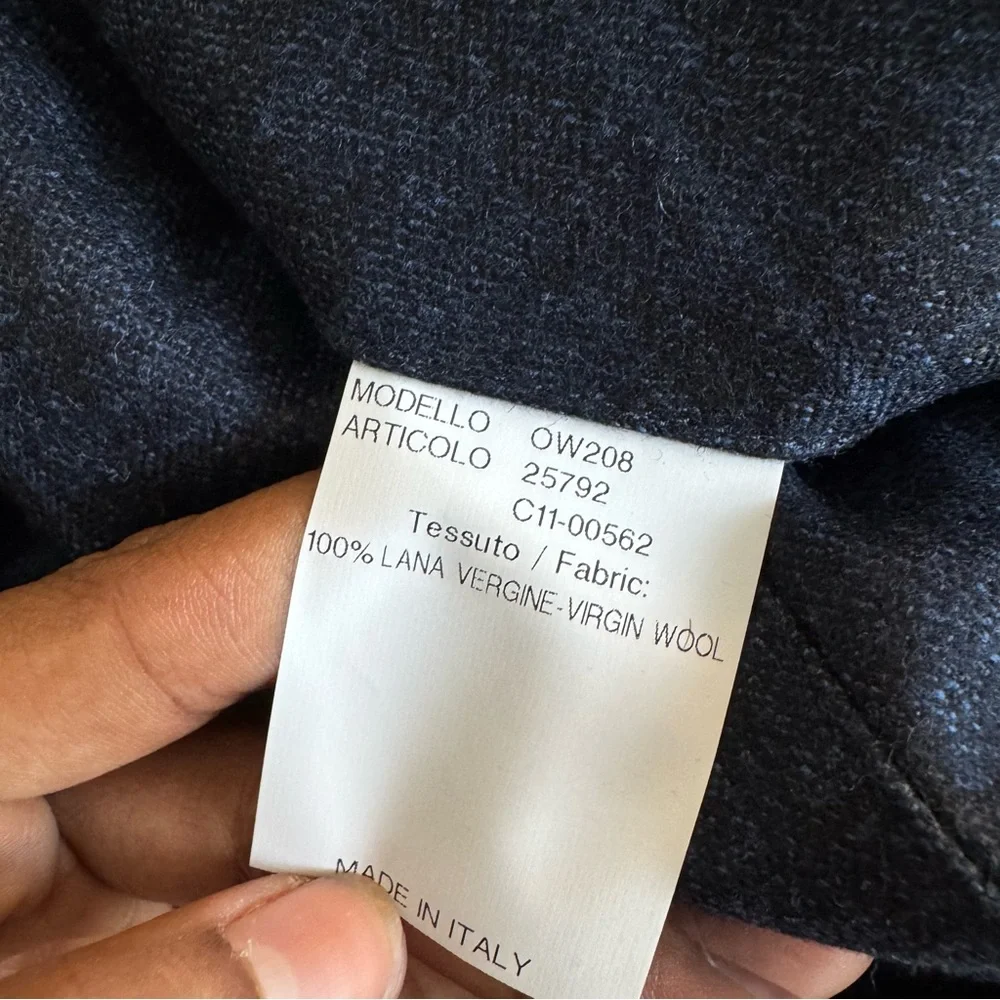 ROBERT TALBOTT ESTATE Navy Blue 100% virgin Wool Vest size Medium made in Italy - Picture 6 of 10